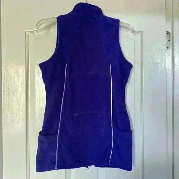 Calvin Klein Purple Women Fleece Active Vest With Zipper Pocket Size Small - Picture 4 of 8